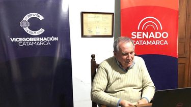El vicegobernador Dusso, en diálogo con el Senado de la Nación