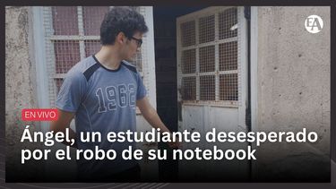 Ángel, un estudiante desesperado por el robo de su computadora
