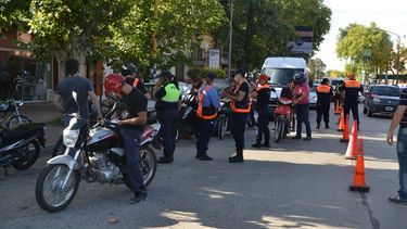 Operativo de control vehicular