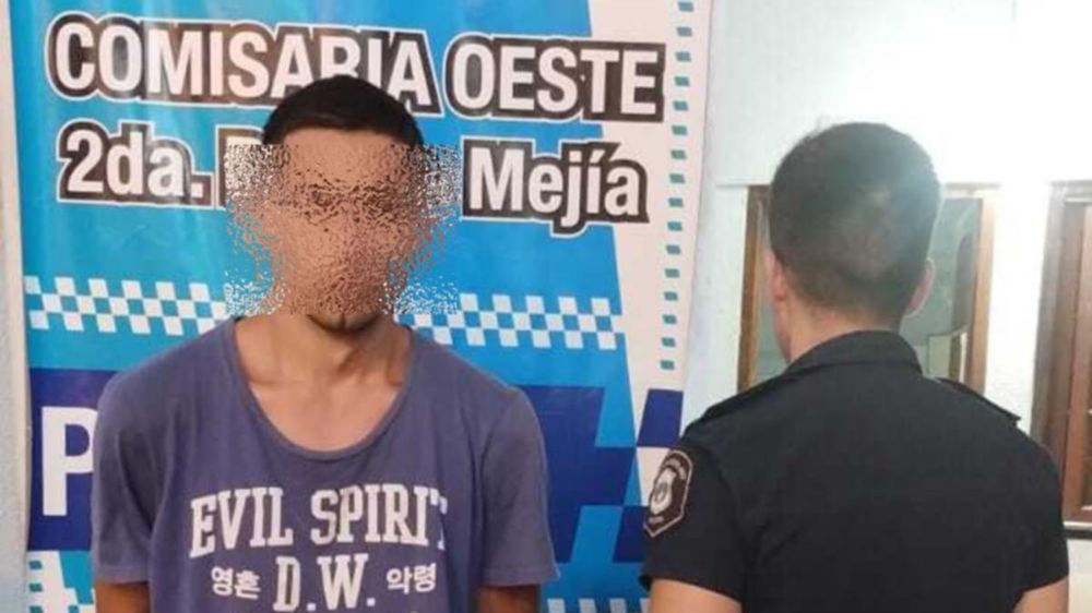 Detenido. Lo capturaron en Ramos Mejía, en las vías del tren.