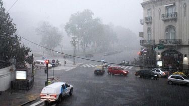 fuerte temporal afecta a buenos aires: calles anegadas, arboles caidos y vuelos varados
