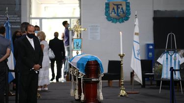 los restos de sabella son velados en el predio de la afa