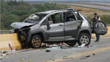 una mujer murio en un tremendo choque en la circunvalacion