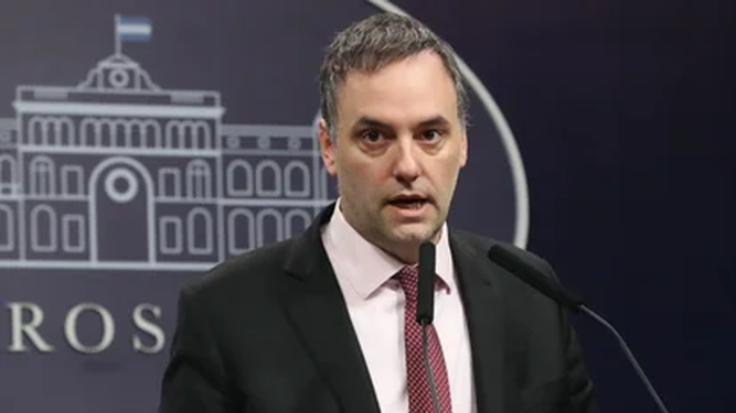 El vocero presidencial, Manuel Adorni.