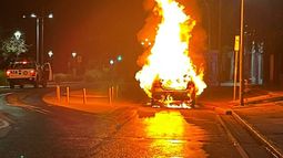 Se incendió un automovil en la Capital