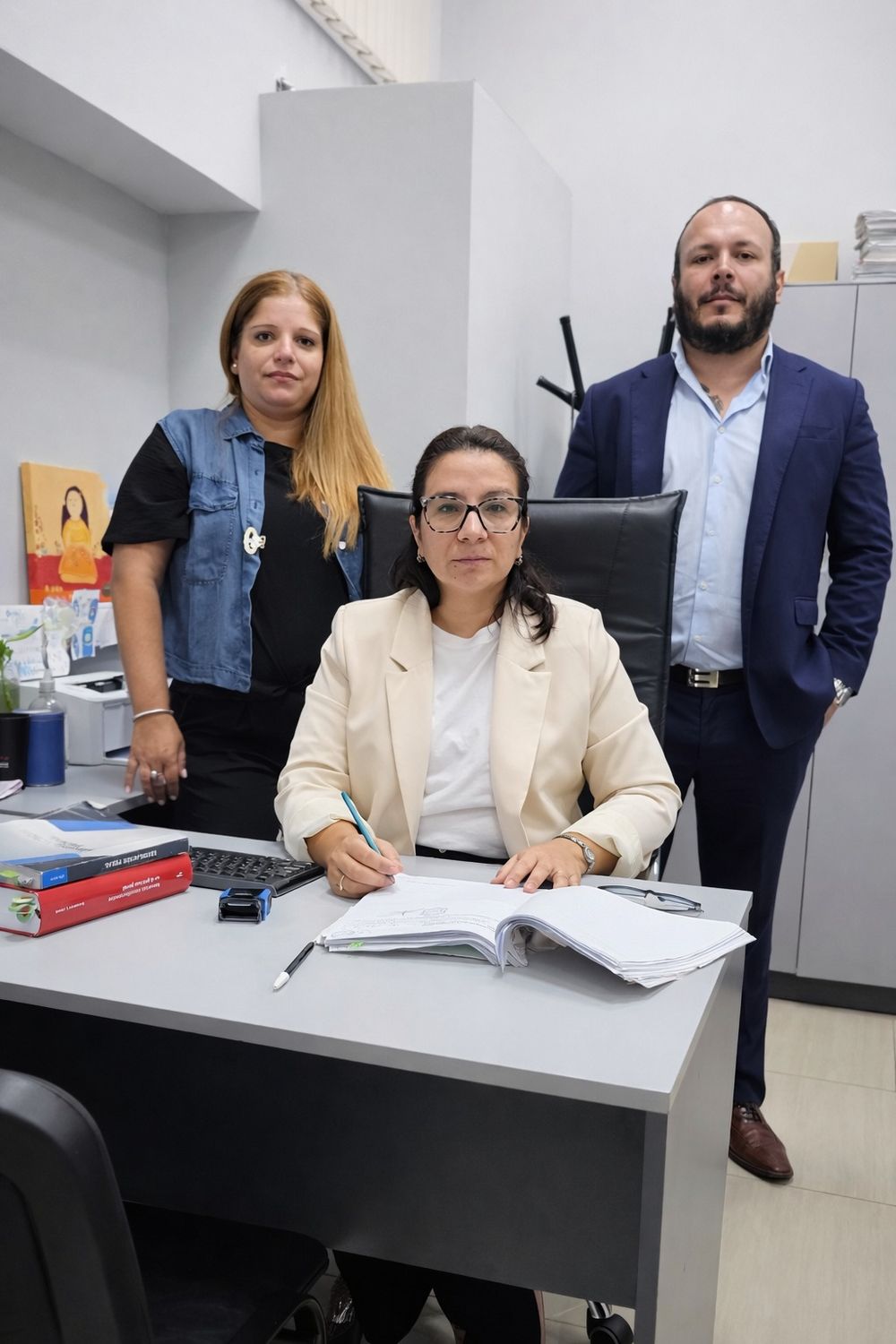 Pesquisa. Fiscal González Pinto y equipo de ciberdelitos.