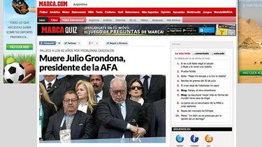 la muerte de grondona impacto en el resto del mundo