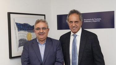 scioli se reunio con jalil y confirmo que trabajara para la promocion de la fiesta del poncho