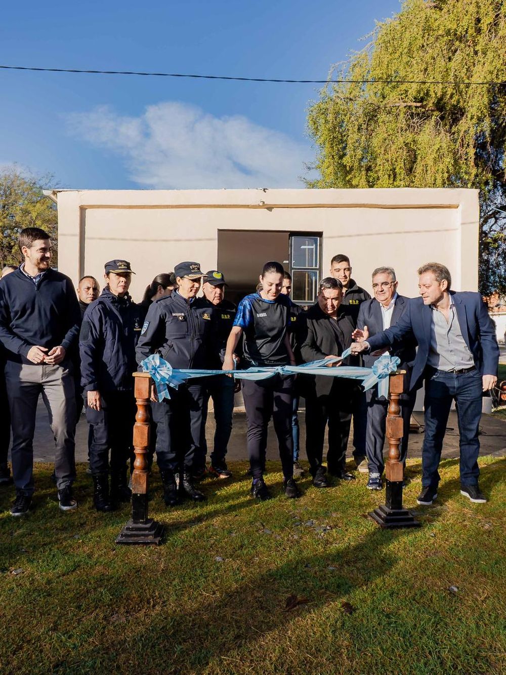 Inauguración de obras en el Polideportivo Policial 1