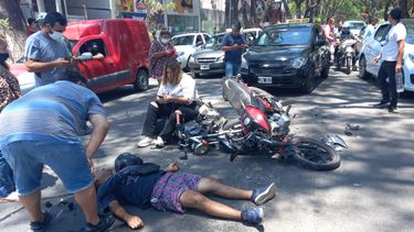 choque de motos en la curva del coyuyo