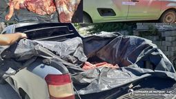 Detienen a un hombre con 90 kilos de carne en mal estado en Mutquín