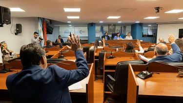 Sesión. El senado aprobó las renuncias.&nbsp;