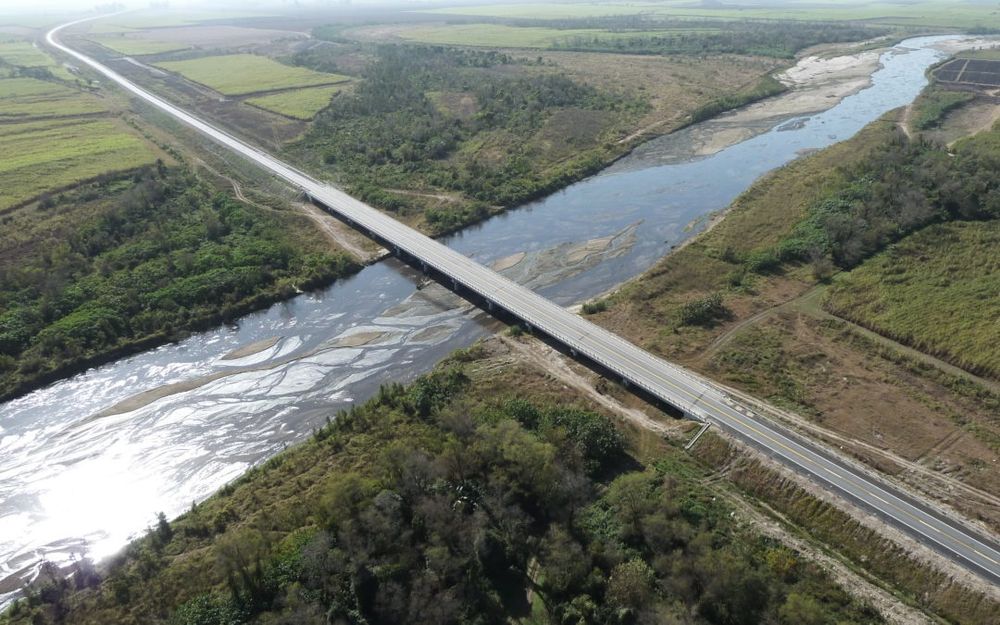Se hicieron pruebas sobre el puente en la ruta nacional 38.&nbsp;