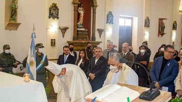 Ceremonia. En la iglesia Nuestra Señora del Rosario de La Merced.
