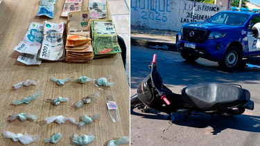 Se accidentó, se puso nervioso y le hallaron cocaína