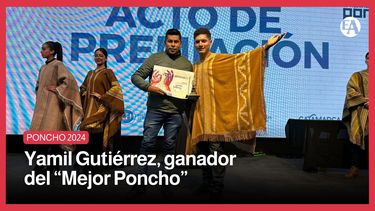 Yamil Gutiérrez, ganador del Mejor Poncho