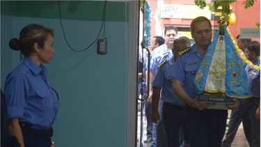 La Virgen del Valle visitó la Jefatura de Policía