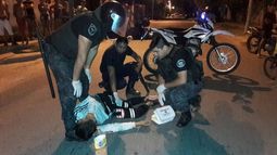 Grave accidente entre motocicletas en el barrio Eva Perón