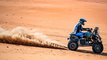 Adelante. Manuel Andújar marcha primero en cuatriciclos tras cumplirse la etapa inicial del dakar.