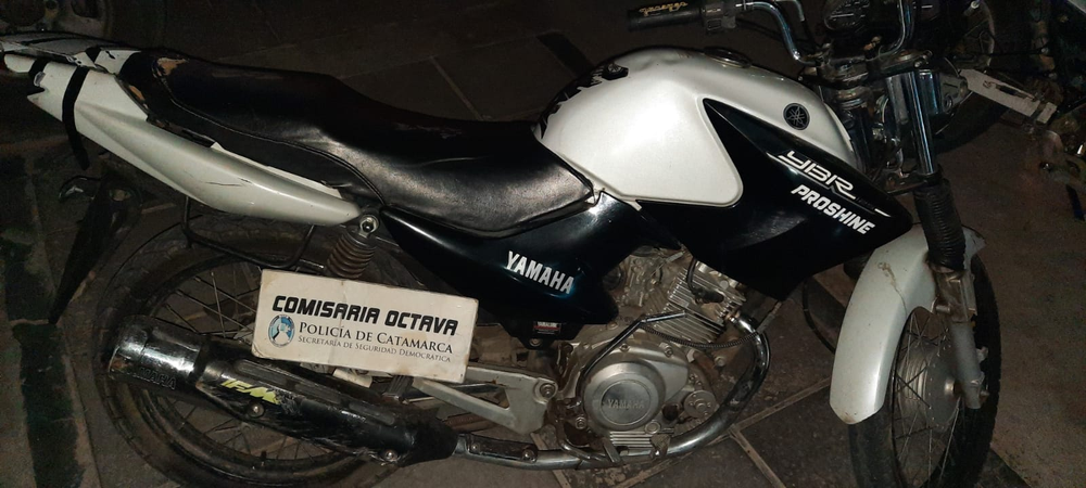 Los motochorros se conducían en una YBR