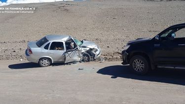 mujer resulto lesionada tras un siniestro vial en tinogasta