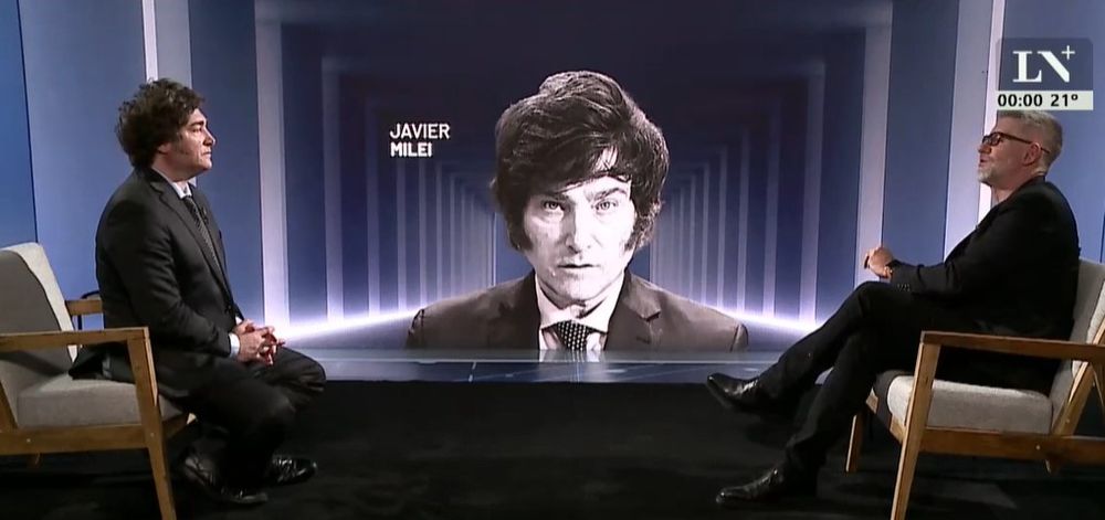 Referente. Javier Milei expuso su mesianismo místico en una entrevista con luis novaresio.