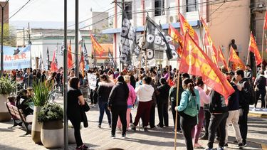 Movilización. El Partido Obrero realizó una jornada de protesta.