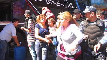 en medio de un fuerte operativo, georgina llego a la provincia