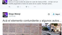 Un Thor rompió todos los autos de una cuadra con un martillo de hierro