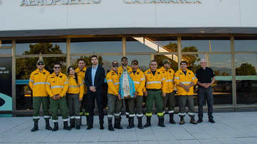 brigadistas catamarquenos se suman al operativo nacional contra los incendios en chubut