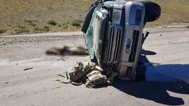 Violento vuelco dejó como saldo un militar muerto