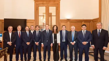 Gobernadores. Respaldaron a Santilli en su asunción.&nbsp; 
