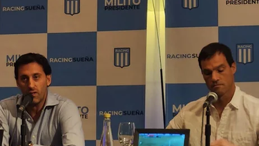 milito presento a saja como su posible director deportivo en racing