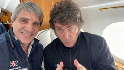 El ministro de Economía, Luis Caputo y el presidente Javier Milei