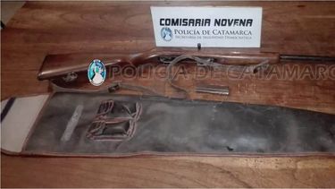 Secuestran un arma de fuego