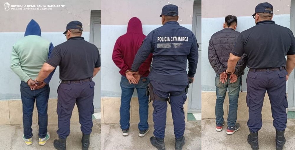 Tres arrestos - Cria. Dptal. Santa María