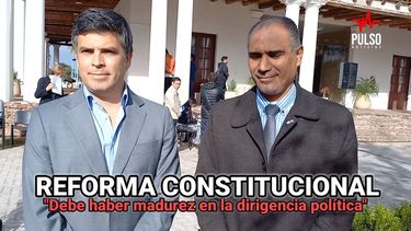 Reforma Constitucional: Debe haber madurez en la dirigencia política