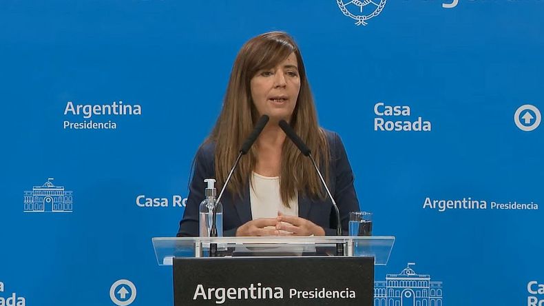 Gabriela Cerruti anunció avances en la economía tras la pandemia