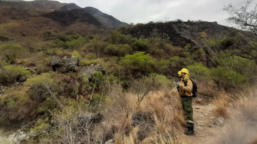 Hay un sospechoso por el incendio forestal en Ambato