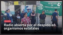 Radio abierta por el despido en organismos estatales