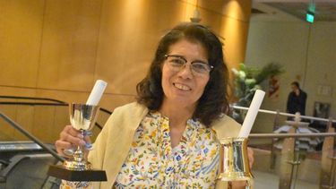 Elegida. Fue primer premio a la mejor pieza por un poncho de vicuña.&nbsp;