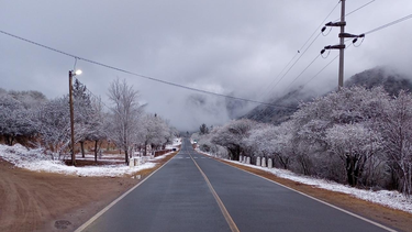 frio polar y nevadas en la provincia