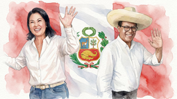 Keiko Fujimori y Roberto Sánchez disputarán el balotaje en Perú Keiko Fujimori y Roberto Sánchez disputarán el balotaje en Perú
