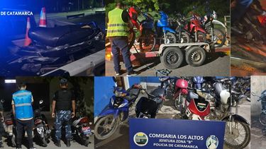 Policías arrestaron a más de 10 personas y secuestraron 25 motocicletas