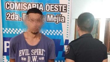 Detenido. Lo capturaron en Ramos Mejía, en las vías del tren.