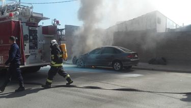 Se incendió un vehículo