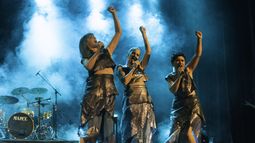 Versatilidad. El grupo Triángula conmovió a todos con su show.