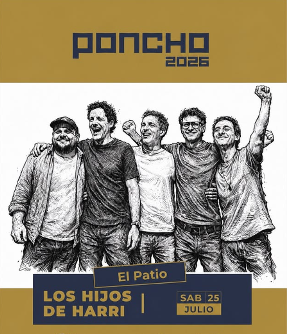 Los Hijos de Harri se suman a la grilla del Poncho con un show sorpresa