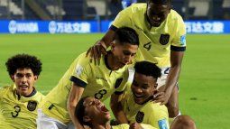 Festejo de Ecuador ante una goleada histórica en el Mundial Sub 20
