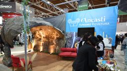 Las pinturas milenarias de Ancasti están en el Pabellón de Turismo